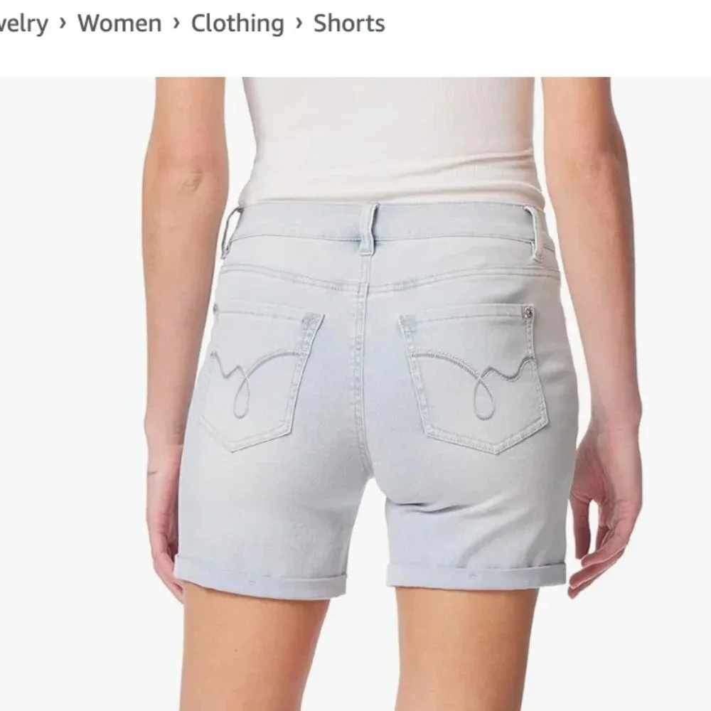NWT WallFlower Women's Irresistible Denim Shorts High-Rise Insta Soft Ju…
